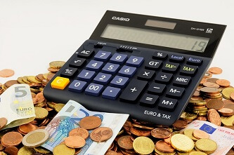 Argent et calculatrice