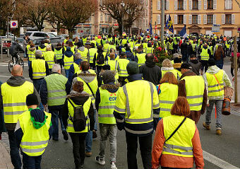 manifestation de gilets jaunes