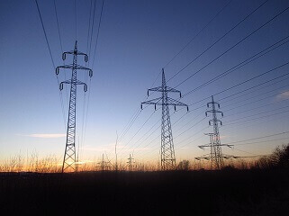 lignes électriques haute tension