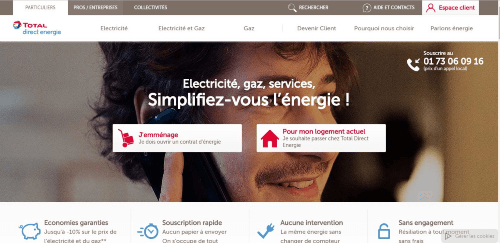 formulaire contact Total Direct Energie