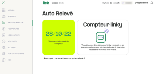 auto releve espace client ilek